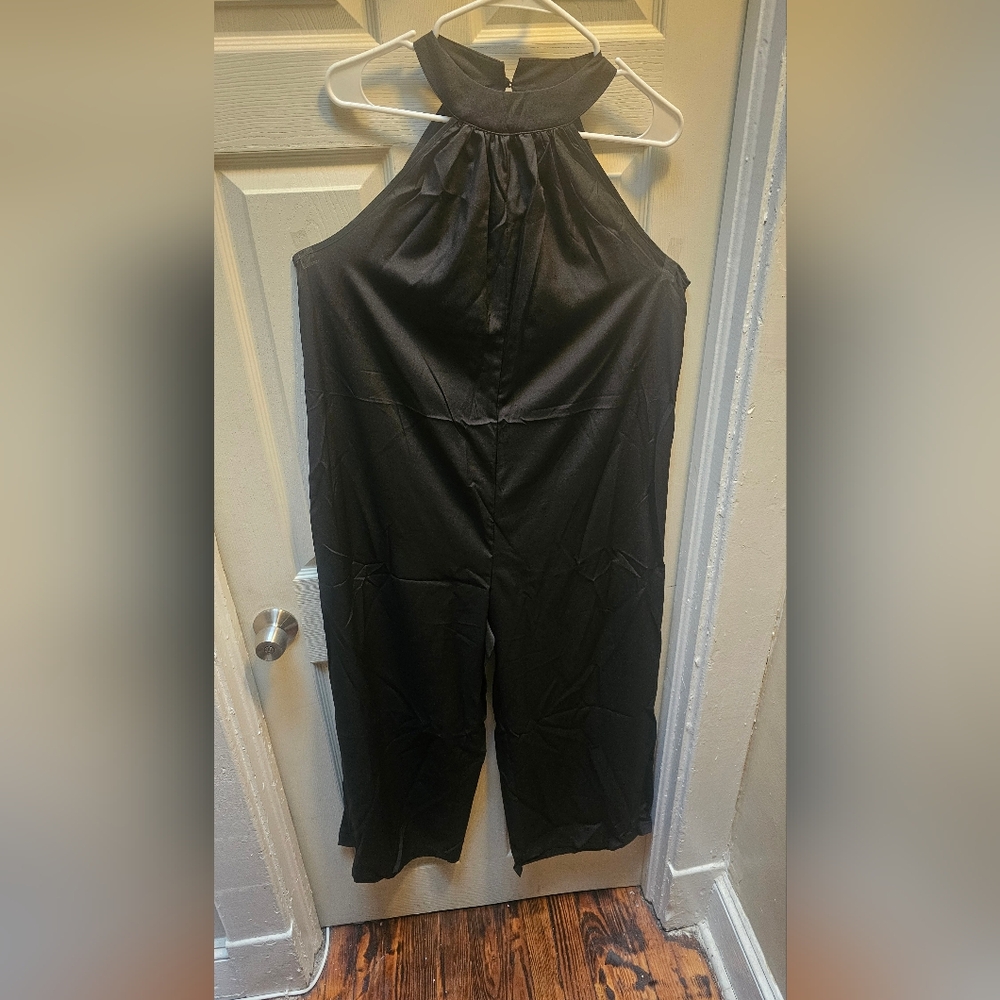 SHEIN Black Halter Jumpsuit for Summer